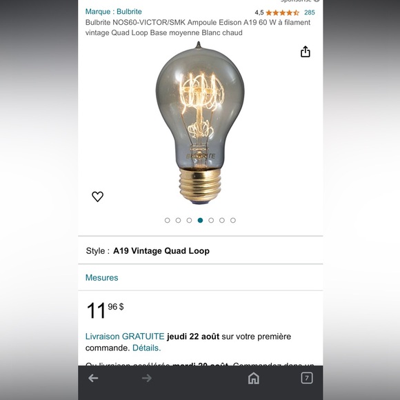 LAST PRICE🍒🤍 BULBRITE nostalgic loop 60w  bundle of 2 🌷 - Picture 3 of 5